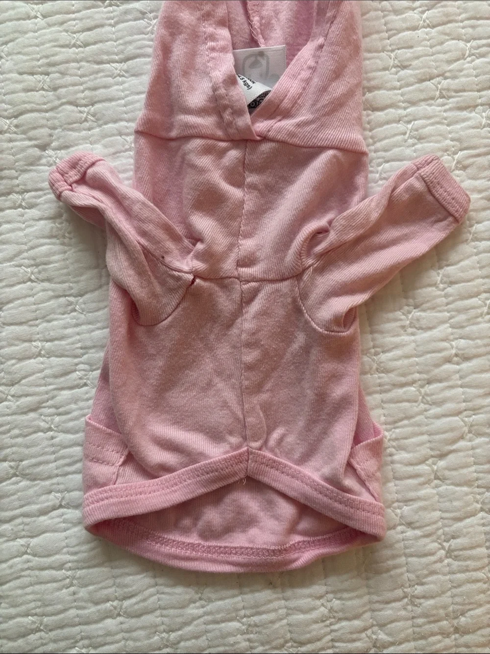 5/$15! Pink hooded dog shirt with saying, “Protected by a Nurse